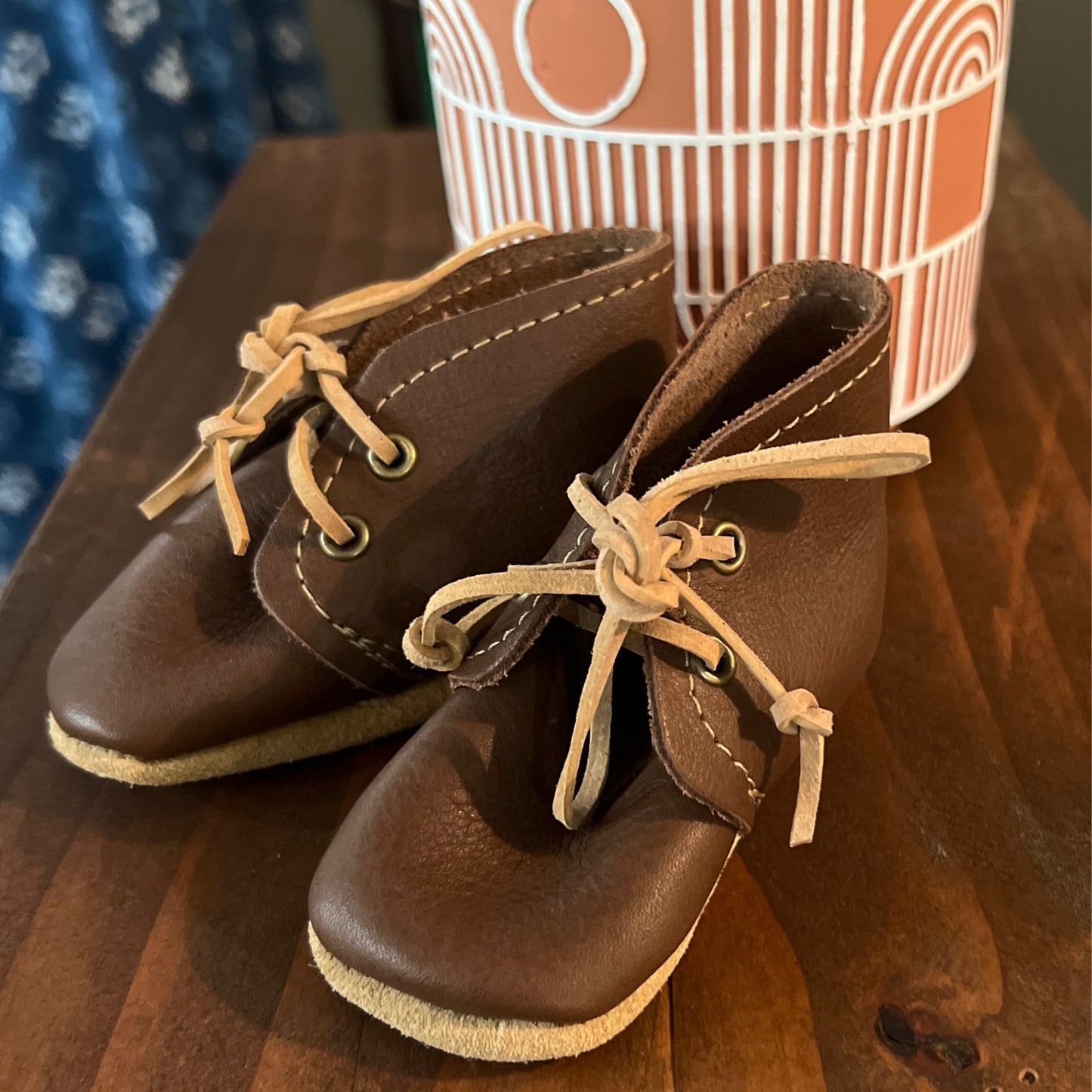 Leather Baby Boots - Espresso