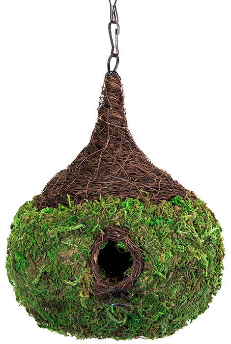 Raindrop Woven Moss Birdhouse