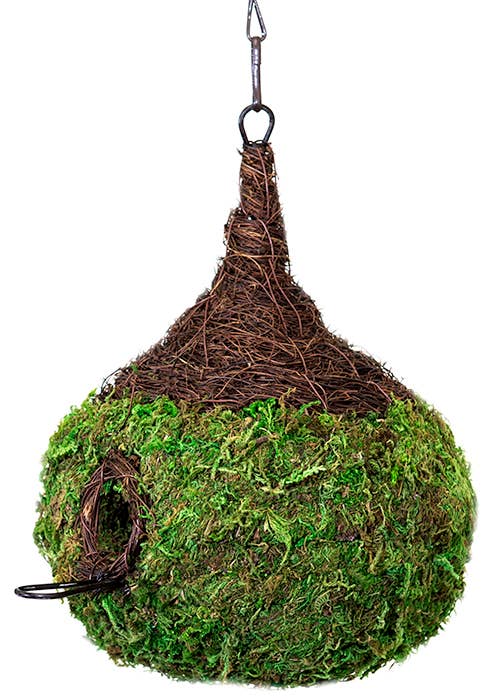 Raindrop Woven Moss Birdhouse