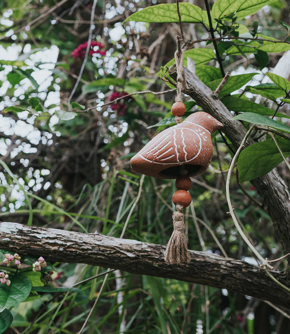 Vasanta Bird Wind Chime- Terracotta